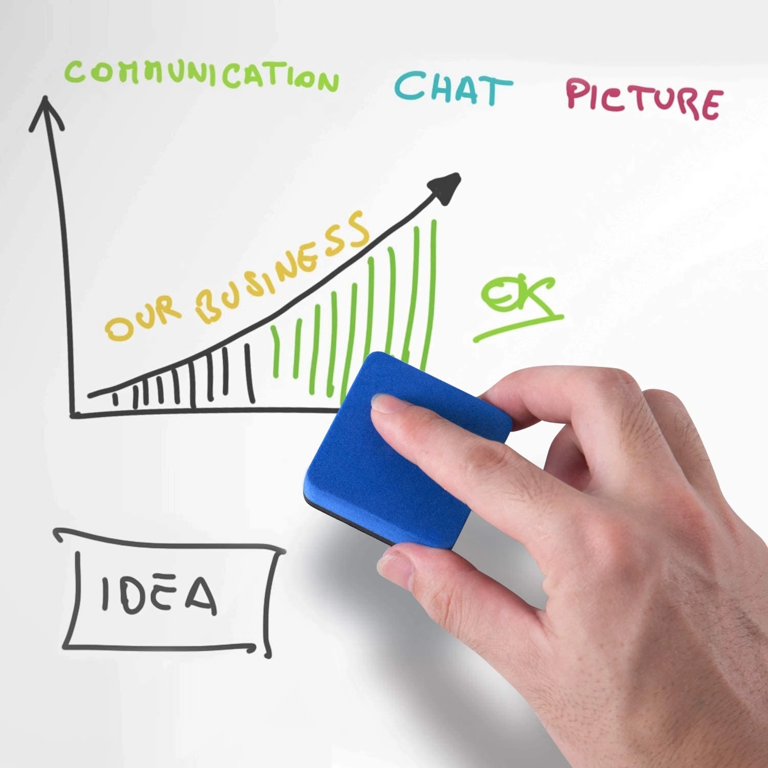 Favourde 48 Pack Magnetic Whiteboard Dry Eraser Ch&hellip;