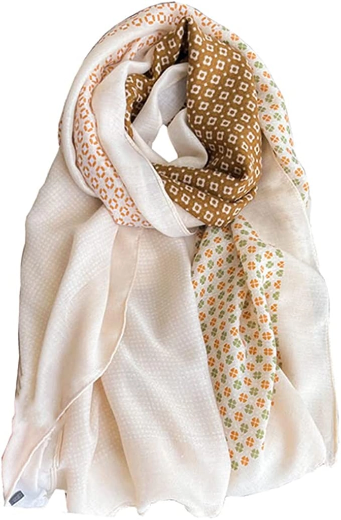 Jerla Women's Scarves Lady Light Soft Fashion Solid Scarf Wrap Shawl Plaid Scarf - (Olive Green)