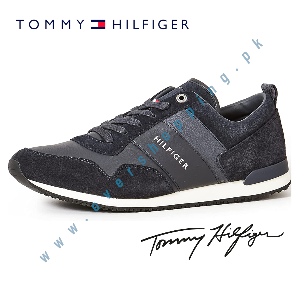 Tommy Hilfiger Men's Iconic Leather Suede Mix Runn…
