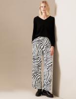 Animal Print Wide Leg Trousers by Marks and Spence…