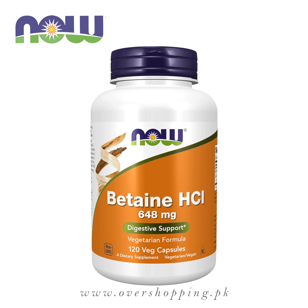 Now Foods Betaine HCl, 648 mg , 120  Capsules