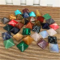7Pcs Chakra Pyramid Stone Set Crystal Healing Chakra Set Jewelry Making Multi-color Random Color Pop