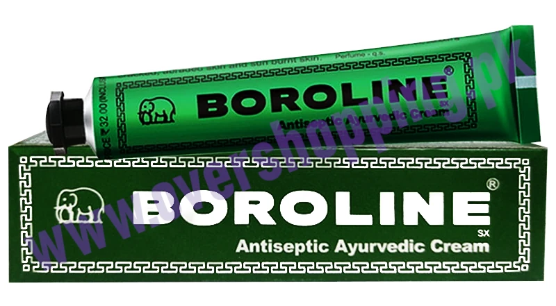 Boroline Cream Antiseptic for Skin Infection, Cuts & Wounds, 20g (Pack of 2)