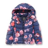 Brand Girl Winter Jackets for Girls, Fashion Printed Flowers Kids