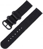 ChYoung 18mm 20mm 22mm 24mm Two Pieces Premium Nylon Watch Watch Band with Black Heavy Buckle for Me