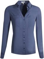 EXPRESS Portofino Shirt(s) - Size Medium (Blue- Navy Lace)