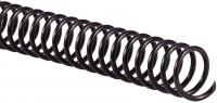 GBC Binding Spines/Spirals/Coils, 14mm, 110 Sheet Capacity, 4:1 Pitch, Color Coil, Black, 100 Pack (