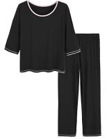 Latuza Women's 3/4 Sleeve Scoop Neck Pajama Set