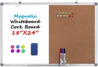 Magnetic Whiteboard and Cork Board Combination Boa