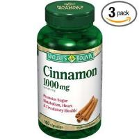 Nature s Bounty Cinnamon 1000 mg, 100 Capsules (Pa