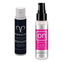 Promescent Prolonging Delay Spray for Him Paired With Sensuva ON Arousal Gel for Her (Promescent and
