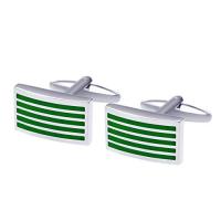 Salutto Men's Five Striped Cufflinks with Gift Box