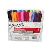 Sharpie 75847 Permanent Markers, Ultra Fine Point, Assorted Colors, 24-Count