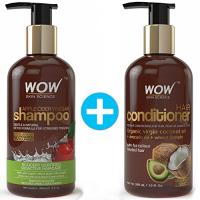 Wow Apple Cider Vinegar Hair Shampoo and Wow Hair Conditioner Set- Clarifying, Damage Repair, Antifu