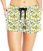ZMban Yellow Lemon Hot Pants Tropical Beach Shorts&hellip;