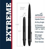 Fisher Space Pen Bullet Pen, Ballpoint, Matte Blac&hellip;