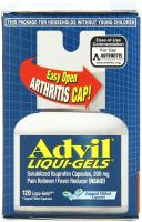 Advil Liqui-Gels Open Arthritis Cap Pain Reliever Fever Reducer  200mg 120 caps