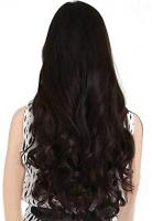 PEMA Women's Natural Brown Curly/Wavy Hair Extensions wigs