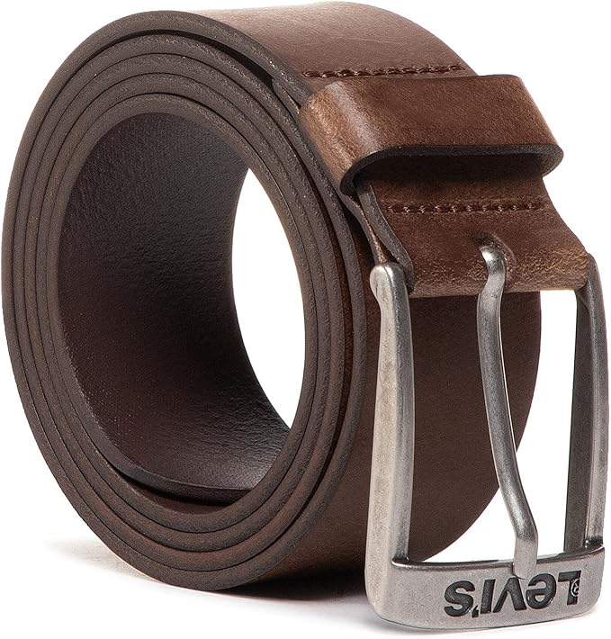 Levi's New Duncan Unisex Leather Belt (100% Italia