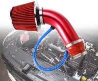 ALAVENTE Universal Car Cool Air Intake Kit 3 Inch Diameter Pipe Aluminium Automotive Filter Inductio