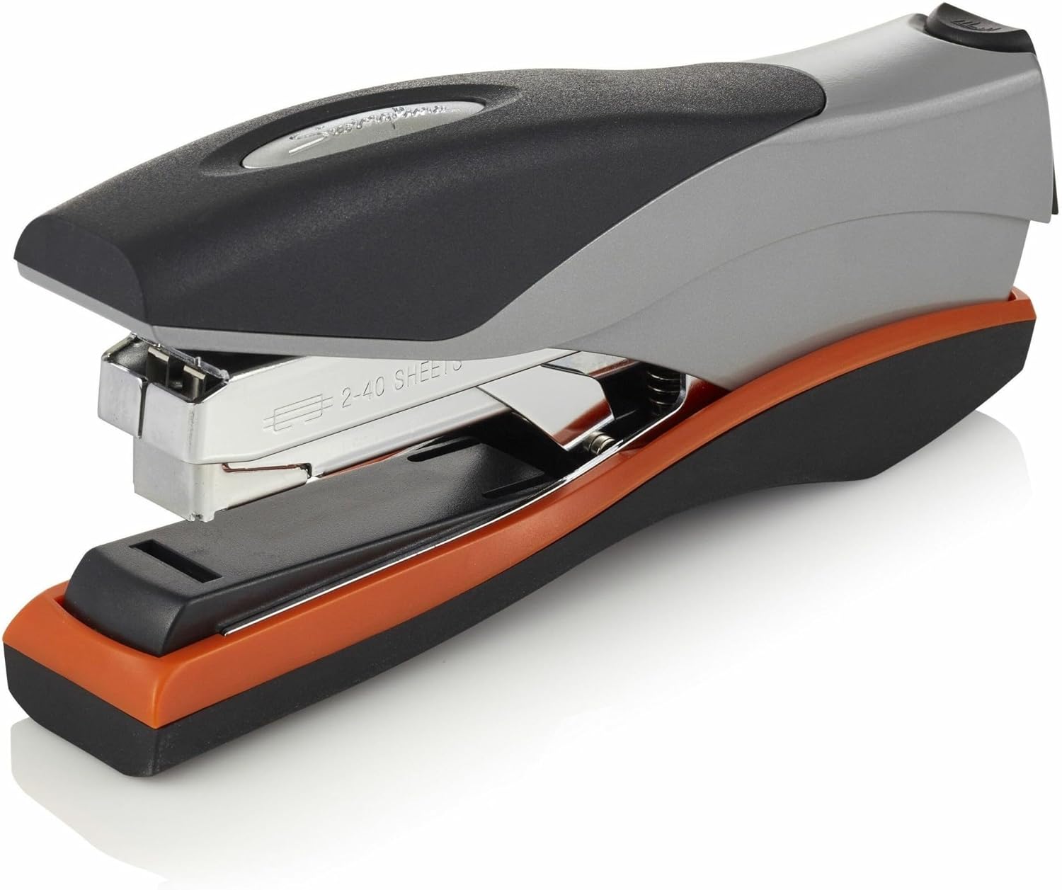 Swingline Stapler, 40 Sheet Capacity, Optima 40, Jam Free, Reduced Effort, Soft Grip, Metal, Orange 