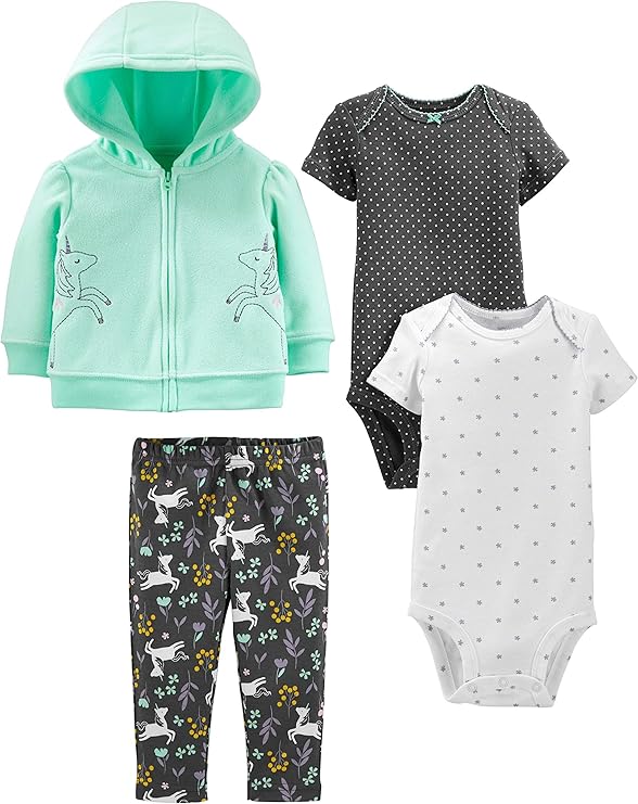 Simple Joys by Carter’s Baby Girl 4-Piece Cotton&hellip;