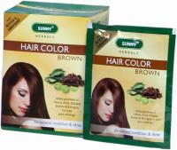 Baksons Herbal Hair Color Dark Brown- Pack of 12 Sachets