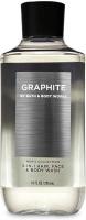 Bath & Body Works Graphite 3 in 1 Hair, Face & Body Wash for Men - 10 Fl.Oz (295ml)