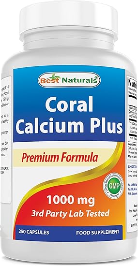 Best Naturals Coral Calcium Plus 1000 mg 250 Capsu&hellip;