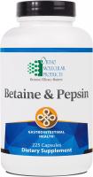 Ortho Molecular - Betaine & Pepsin - 225 Capsules