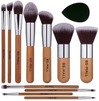BS-MALL Makeup Brush Set, Synthetic Kabuki Brush Set - 11Pcs, Bamboo Color