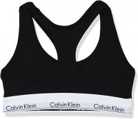 Calvin Klein Women s Modern Cotton Bralette, Black, Small