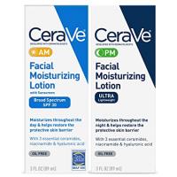 CeraVe Facial Moisturizing Lotion 3oz. AM/PM Bundl