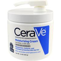 CeraVe Moisturizing Cream with Pump | 16 oz Daily Face and Body Moisturizer for Dry Skin | Hyaluroni