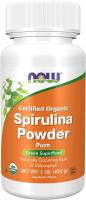 NOW Supplements Organic Spirulina Powder,Rich in Beta-Carotene (Vitamin A) and B-12 with GLA & C