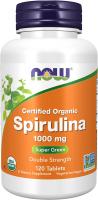 Certified Organic, Spirulina 1000mg Super Green Double Strength Beta-Carotene (Vitamin A) and B-12 -