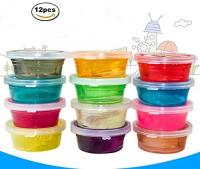 CiCy Crystal Clay Soft Slime Magic Mud Toy 12 Tins