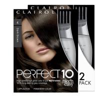 Clairol Perfect 10 By Nice  N Easy Hair Color 004, (Pack of 2) - Dark Brown