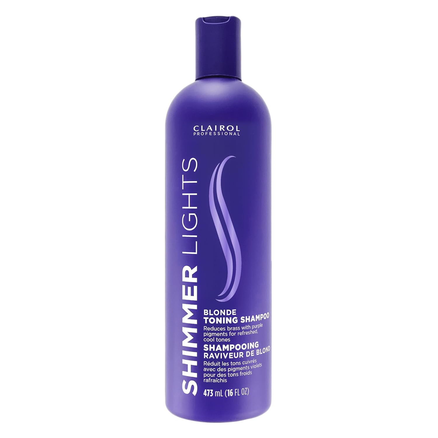 Clairol Professional Shimmer Lights Purple Shampoo — Neutralizes Brass & Yellow Tones for Blon