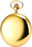 Classic Vintage Easy to Red Stainless Steel Quartz Pocket Watch - Gold-Tone