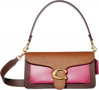 COACH Color Block Tabby Shoulder Bag 26 B4/Hibiscus Multi One Size - Pink/Brown