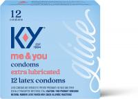 Condoms, K-Y Me & You Extra Lubricated Ultra Thin Latex Condoms HSA Eligible - 12 Count
