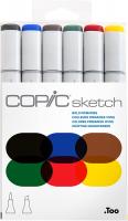 Copic Alcohol Sketch Marker Set, Bold Primaries, 6&hellip;