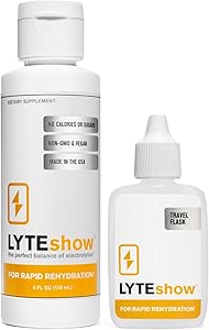 LyteShow - Electrolyte Concentrate for Rapid Rehydration - 40 Servings (With Magnesium, Potassium, Z