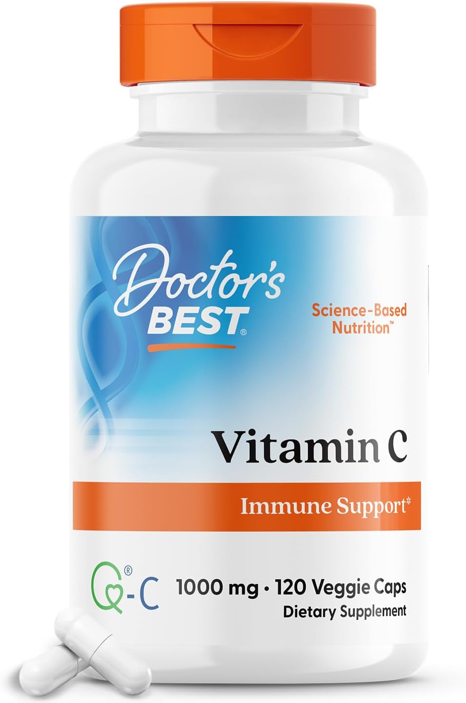 Doctor's Best Vitamin C with Q-C 1000mg Scotland Sourced - 120 Veggie Caps