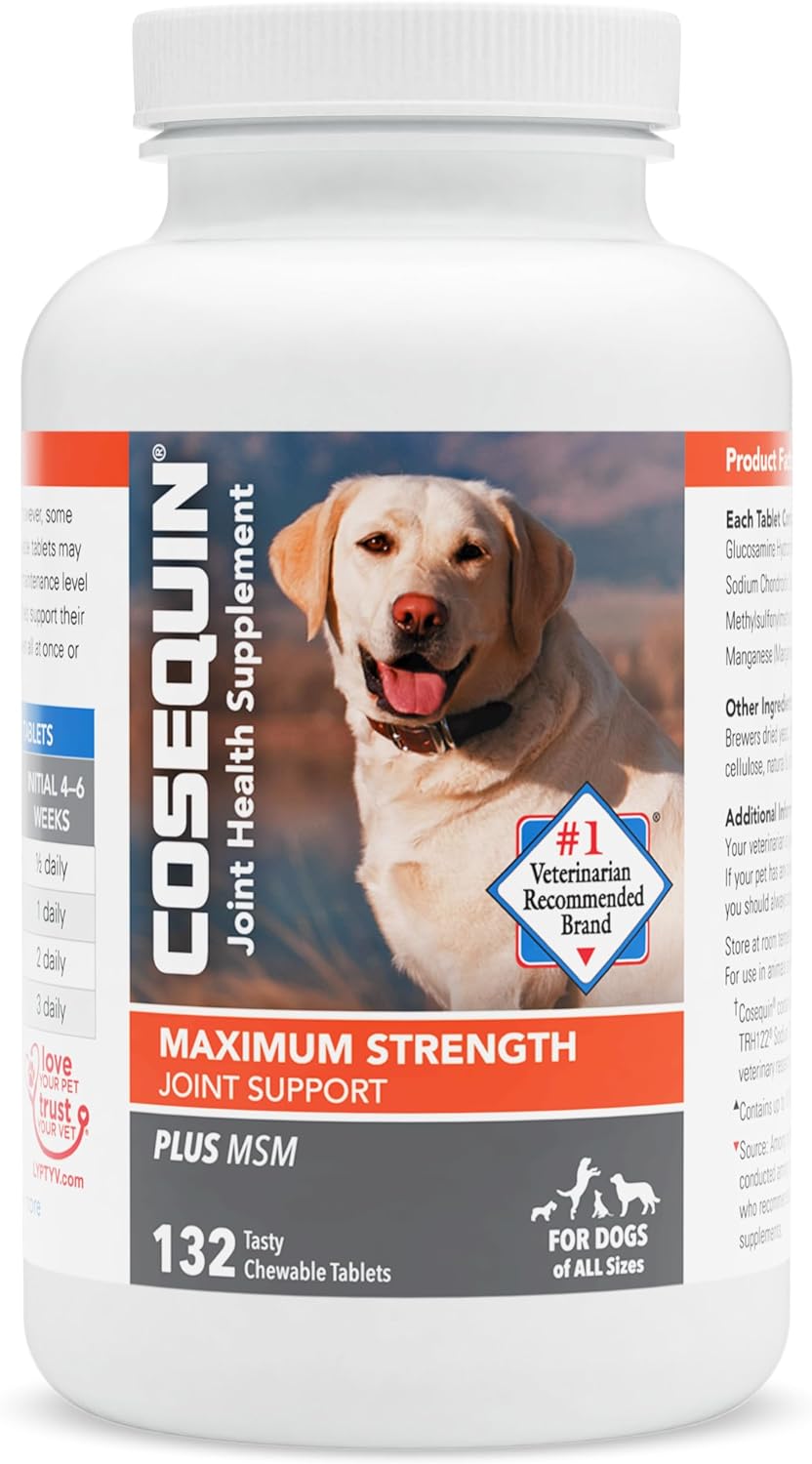 Nutramax Cosequin DS Plus with MSM Chewable Tablets, 132 Ct