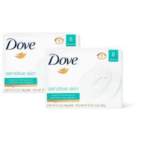 Dove Beauty Bar Gently Cleanses and Nourishes Sensitive Skin-16 Bar - 3.7Oz (106g)