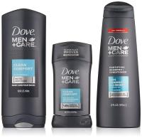 DOVE MEN + CARE Limited Edition Gift Pack Body Wash, Antiperspirant, and Shampoo+conditioner, 3 Ct -