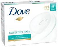 Dove Sensitive Skin Beauty Bar Unscented, 8Ct - 4Oz (113g)