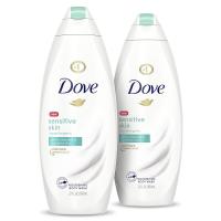 Dove Sensitive Skin Body Wash Hypoallergenic Gently Cleanses & Nourishes Sensitive Skin, 2Ct - 2